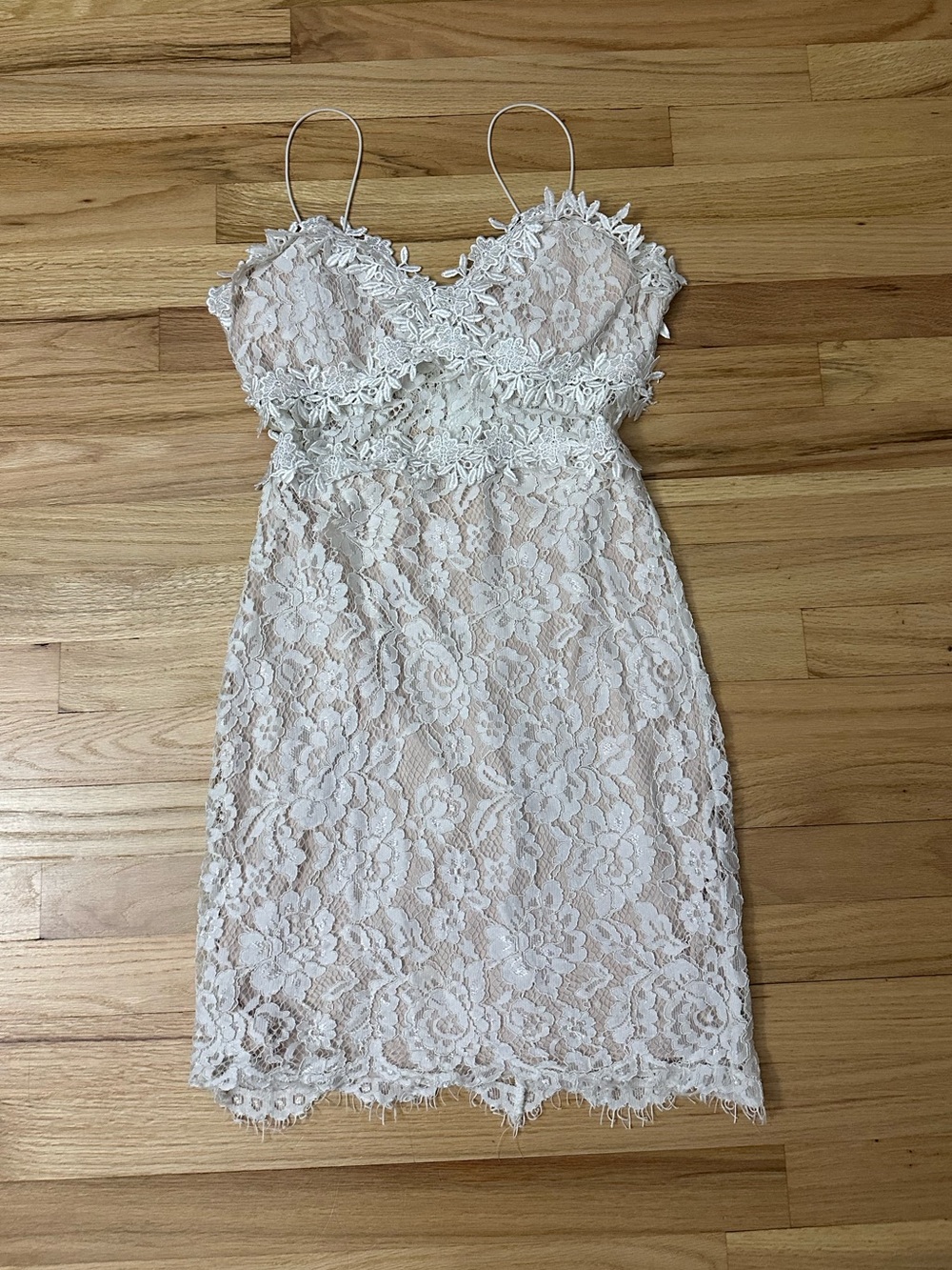Forever 21 Lace White Bustier Dress